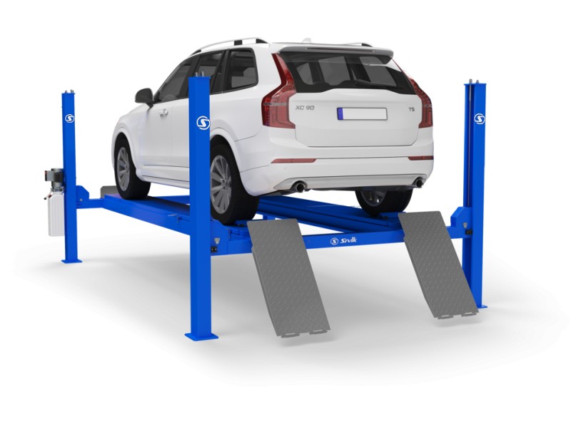 ЧЕТЫРЕХСТОЕЧНЫЙ ЭЛЕКТРОГИДРАВЛИЧЕСКИЙ ПОДЪЕМНИК ПГА-5000/4 (СЛЕСАРНЫЙ)